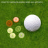 PATIKIL Transparent Flat Golf Ball Marker, Position Marking Tool for Golf Sport Accessory