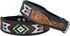 Leather Dog Collar, Western Style, Heavy Duty, Hand Tooled, Adjustable, for Puppies and Big Dogs