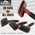 Kenchii Slicker Brush for Dogs - Professional Grooming Brush for Loose Fur, Tangles, Long Short Haired (Medium)