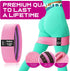 WALITO Resistance Bands for Legs and Butt, Fabric Exercise Loop Bands Yoga, Pilates, Rehab, Fitness and Home Workout, Strength Bands for Booty by WALITO