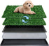 Puffluv Dog Grass Pad with Tray,16"x20" Dog Litter Box, Artificial Turf Potty System