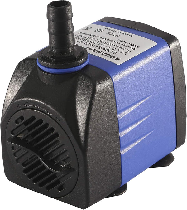 AQUANEAT Small Fountain Pump, 265 GPH Submersible Water Pump for Aquarium, Outdoor Fountain, Hydroponics