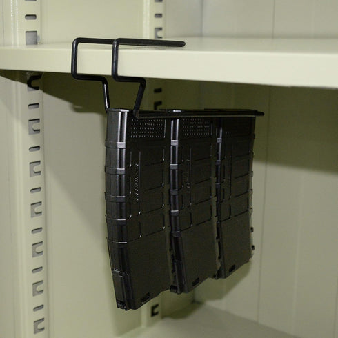 Universal Pistol Magazine Holder, Pack of 2 Under Gun Safe Shelf Magazine Storage, Organizer & Accessories for Most