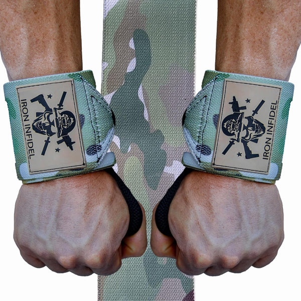 Iron Infidel Wrist Wraps for Weightlifting, 18" and 24" Heavy Duty Support for Gym Accessories for Men