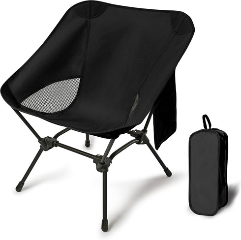 Howjoe Lightweight Camping Chairs with Adjustable Height, Portable Camping Chairs for Adults with
