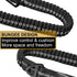 Heavy Duty Dog Leash, 4-6FT Shock Absorbing Tactical with 2 Padded Handles, Advanced Easy Metal Clip, No Pull