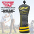 Funny Golf Fore Dummies Checklist Headcovers for Blade Putters, Great Golfer Gifts for Dad, Men, Women