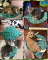 26"x20" Cat Mat Self Warming Cat Bed Leaf Shaped Cotton Soft Warm Pet Pad Blanket for Indoor Bed Couch Sofa Floors Cat
