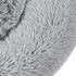 Dog & Cat Bed: Round Faux Fur Pet Bed, Plush Cozy Calming Donut Bed for Small Pets, Soft Comfortable Cushion for