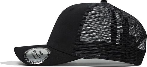 Fishing Gifts for Men Women | Unique Fish Stuff Flag Trucker Hat for Fisherman, Black/Grey