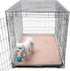 (2 Pack), 48 Inch (47x29 Inch, Pack 2) Paw Inspired Washable Crate Liners for Dogs Leakproof, Non-Slip Pee Pads