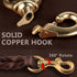 QUMY Leather Dog Leash 6ft, Heavy Duty Training Leash for Large and Medium Dogs, Brown