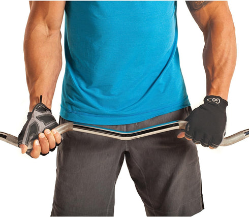 GoFit Xtrainer Cross Training Gloves for Men, Medium, Diamond-Tac Palm Workout Gloves