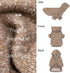 Fitwarm Knitted Dog Hoodie Sweater, Lightweight Winter Clothes for Small Dogs, Heather Khaki, Medium