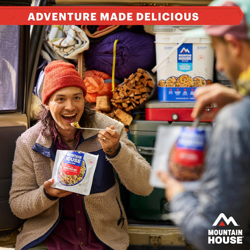 2 30-Year 2-Pack Mountain House Chili Mac with Beef | Freeze-Dried Food for Camping, Servings, Shelf-Life