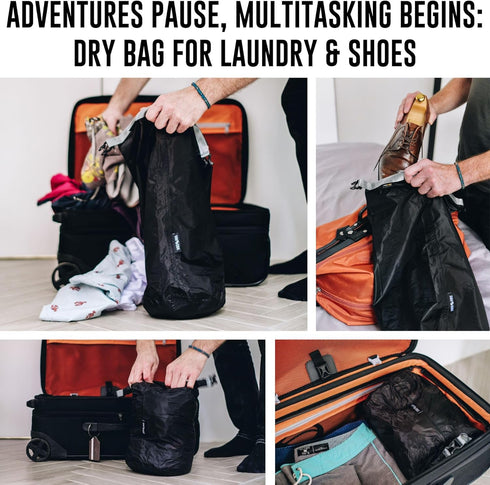 Small 10L Dry Bag | Waterproof & Wet Dry Bag for Kayaking | Lightweight Compression Sack for Hiking and Camping