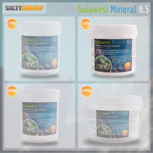 8,5 (230g) Sulawesi Minerals and Trace Elements Cardinal Shrimp Tank