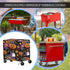 Sarogrorin 80qt Rolling Cooler Cart Cover with Adjustable Drawstring Heavy Duty Durable Outdoor Cooler Cover for Party