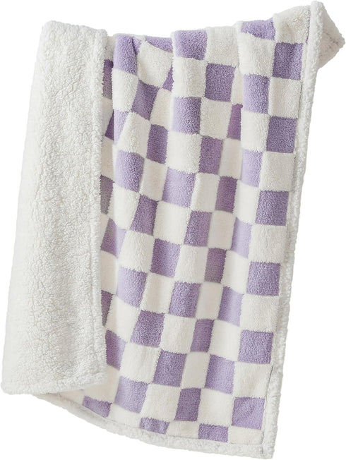 Lesure Waterproof Dog Blanket for Medium Dogs, Washable Double Sided with Warm Jacquard Shag & Soft Sherpa Fleece,