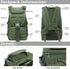 LIMHOO Military Tactical Backpack - 35L Hiking Trekking Rucksack, 3 Day Molle Assault Pack (Army Green)