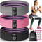 WALITO Fabric Exercise Loop Bands for Legs and Butt, Strength Bands for Home Workout, Yoga, Pilates, Rehab