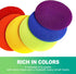 slaixiu 30PCS 4" Rubber Floor Dots - Non-Slip Gym Circles for Kids Agility Training, Classroom Carpet Markers & Sit