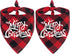 Malier Christmas Dog Bandanas 2 Pack, Classic Buffalo Plaid Triangle Bibs for Small Medium Large Dogs & Cats (Large,