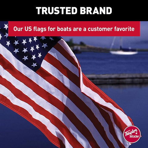 Taylor Made Sewn American Flag for Boats, 24" x 36", Marine-Grade Nylon, Fade Resistant