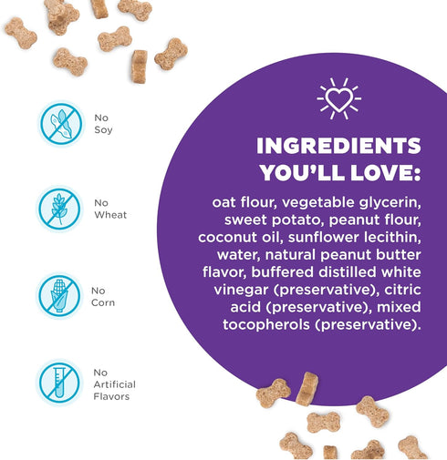 Outward Hound Nina Ottosson Puzzle Bitez Training Treats: Peanut Butter Flavor Soft Small Dog Treats