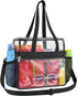 Paxiland Clear Tote Bag for Stadium Events, 12x6x12, Transparent Bag with Reinforced Strap for Sports Concert