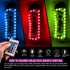 Upgraded USB Charging LED Skateboard Light, Remote Control Rim Light, 16 Color Change, Waterproof, Shockproof