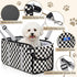 Console Dog Car Seat - Portable Dogs Armrest Booster Seat for Small Dog, Foldable Pet Car Seat with Safety Belt, Black