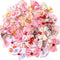 50pcs Dog Hair Bow Bowknot, Cute Puppy Hair Bows with Rhinestones, Pearls, Flowers, Handmade Hair Accessories