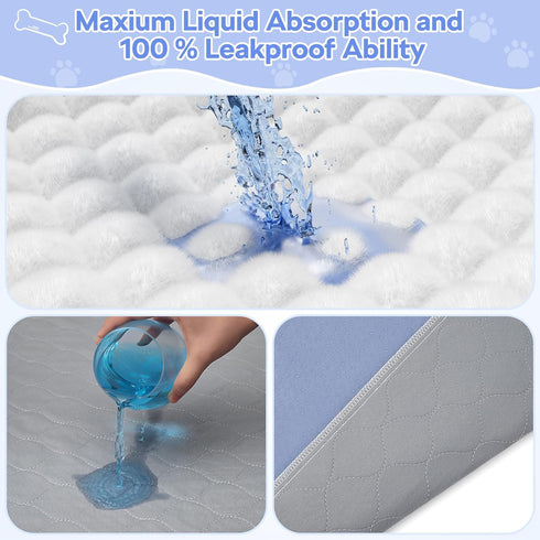 Reusable Dog Training Pads, 72x72 Inch-1 Pack, Washable Pee Pads with Fast Liquid Absorbing for Dogs, Cats, Bunny &