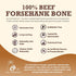 (10-12 inch, 1 Count) 100% Natural Beef Foreshank Bone for Dogs - USA Sourced and Made - Single Ingredient