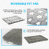Dog Bed Mat, Reversible Crate Pad for Medium Small Dogs, Portable Soft Pet Bed Mat, Machine Washable (24-inch)