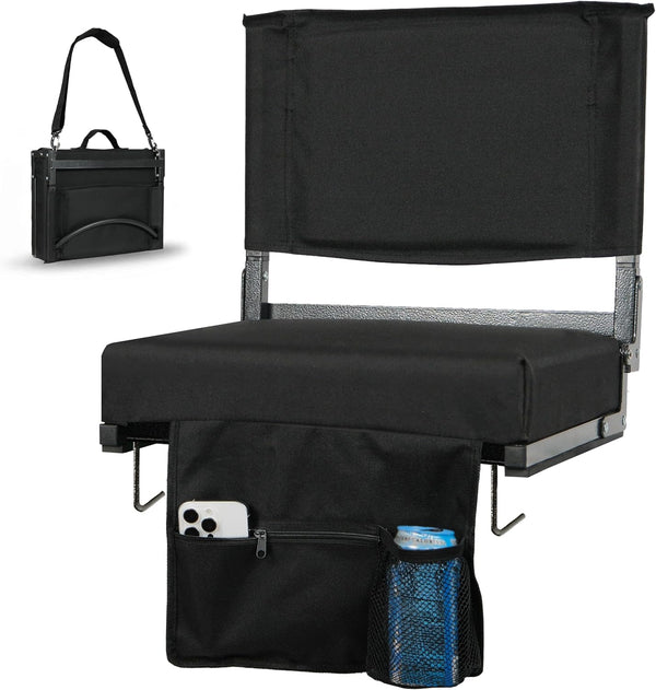 Stadium Seats with 18.5in High Back Support and Thick 3in Foam Cushion
