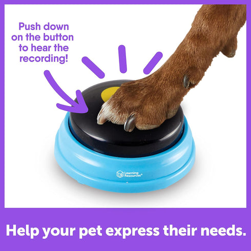 Hunger For Words Talking Pet Essential Words - 6 Piece Set of Pre-Recorded Speech Buttons for Dogs