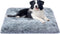 Dog Bed for Small Medium Breeds - Soft Comfortable Washable Plush Cage Mat, Deluxe Anti-Slip Pet Beds, Grey 30 X 20 in