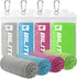 Superfiber Ice Towel Neck - Soft Breathable Cooling Towel for Yoga, Sports, Golf, Gym, and More Activities (4 Packs)