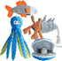 Nocciola 4 Packs Crinkle Squeaky Dog Toys for Aggressive Chewers, Tough Durable
