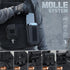RXW Molle Phone Pouch Tactical Phone Holster Universal Dual Cell Phone Holder Utility EDC Pouch with US Flag Patch