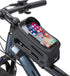 GEWAGE Bike Front Frame Bag with Phone Holder - Top Tube &