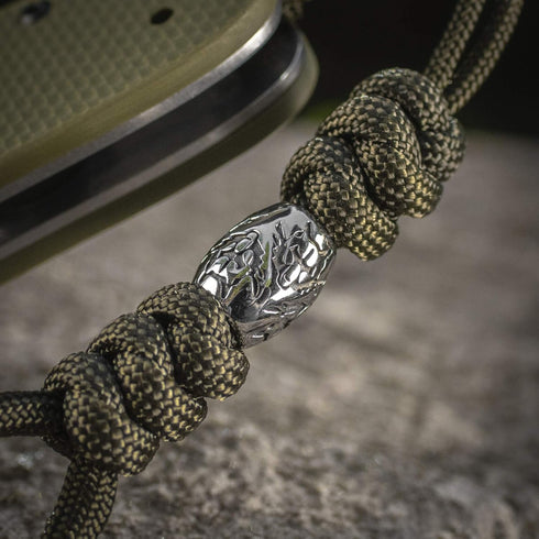 M-Tac Knife Lanyards with Beads, Paracord Tactical Lanyard for Knife, Zeus Stainless Design