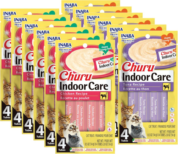 INABA Churu for Cats, Functional, Creamy Lickable Pure Cat Treat for Indoor