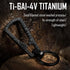KeyUnity KM04 Titanium Carabiner Keychain Clip, Quick Release EDC Key Holder Organizer