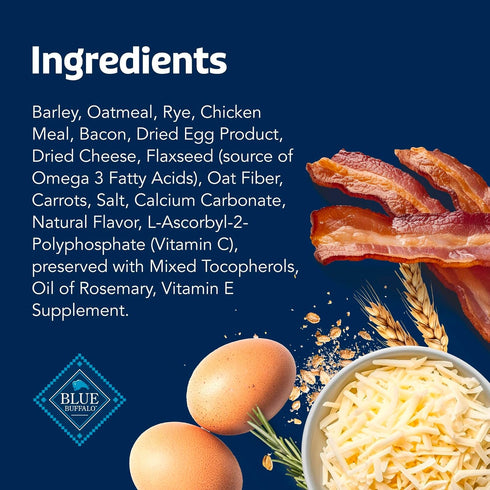 16-oz Blue Buffalo Health Bars Crunchy Dog Biscuits, Oven-Baked with Natural Ingredients, Bacon, Egg & Cheese, Bag