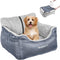 BurgeonNest Dog Car Seat for Small Dogs, Washable Soft Booster Seats for