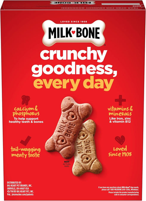 24 Milk-Bone Flavor Snacks Dog Treats, Small Biscuits, Ounce