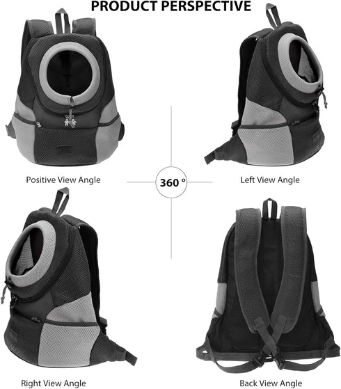 Dog Backpack Carrier - Pet Travel Carriers for Small Dogs and Cats, Convenient Pet Travel Backpack